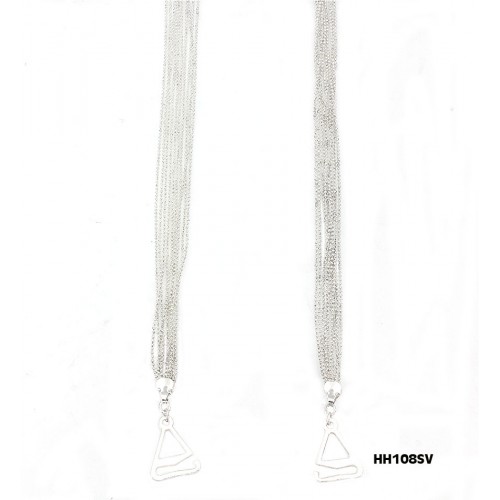 Bra Straps - Multiple Ball Chains - Silver -BS-HH108SL