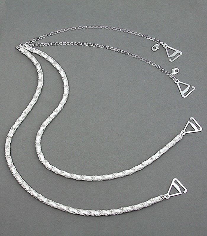 Bra Straps - CNL Style Chain Strap - White -BS-HH165WH