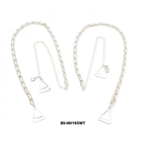 Bra Straps - CNL Style Chain Strap - White -BS-HH165WH