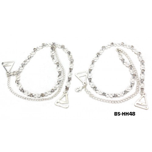 Bra Straps - S Link With Clear Rhinestones - BS-HH48