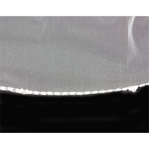 Veil - Multi Layer - 3-line pipe beaded trim - 41" - VL-V50160V-IV