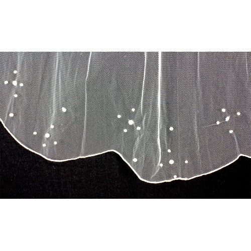 Veil - Pearl Embellishment - Multiple Layers with Finished Hem - 38" - VL-V119IV