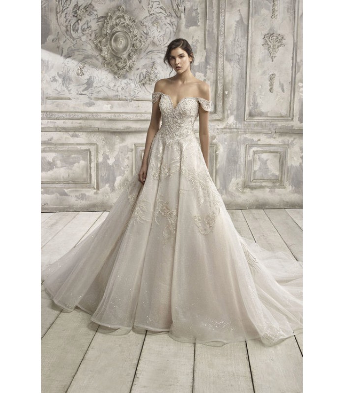 Ball Gown off-the-shoulder wedding dress - LV-1747OJ