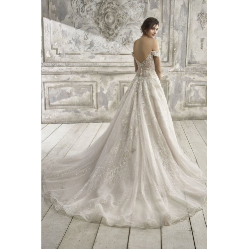 Ball Gown off-the-shoulder wedding dress - LV-1747OJ