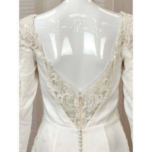 Long Sleeves Wedding Dress - LV-F6007