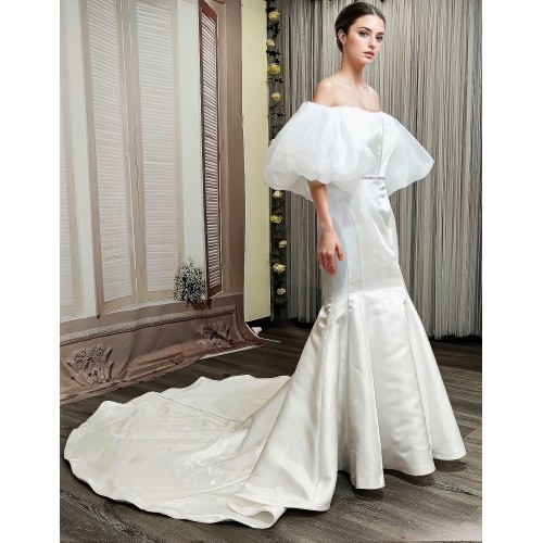 Off-Shoulder Wedding Dress - LV-M1003