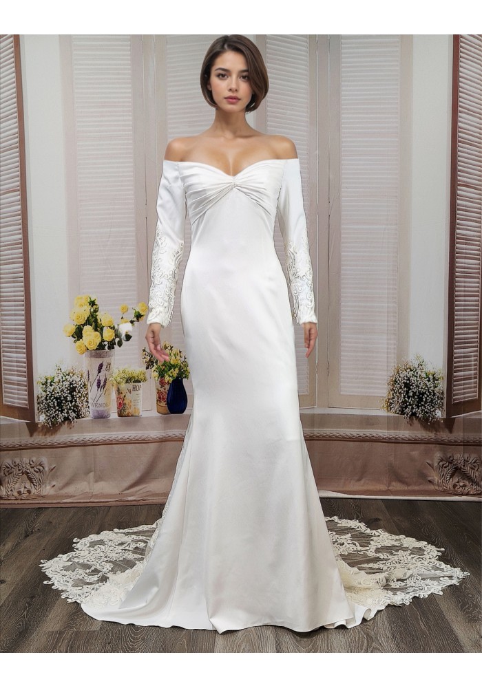 Long Sleeves Wedding Dress  - LV-S6003