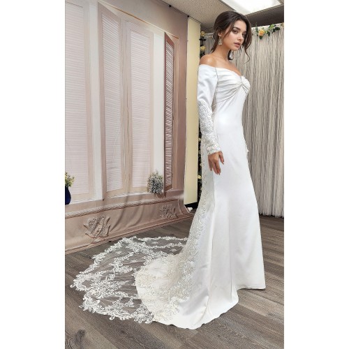 Long Sleeves Wedding Dress  - LV-S6003