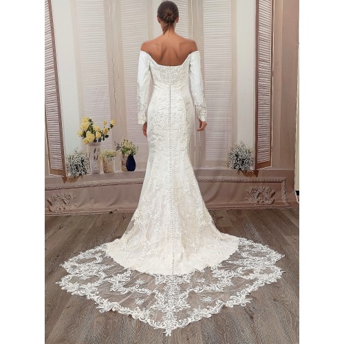 Long Sleeves Wedding Dress  - LV-S6003