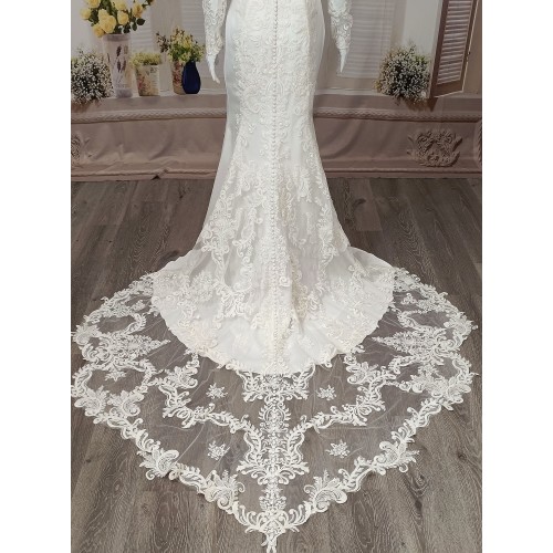 Long Sleeves Wedding Dress  - LV-S6003